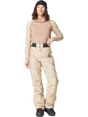 Picture Organic Clothing Women's Treva Printed Snow Pants in Latte size Medium